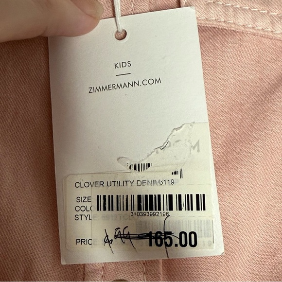 Zimmermann Ginger Utility Denim Top in Pink size 4 - Picture 9 of 10